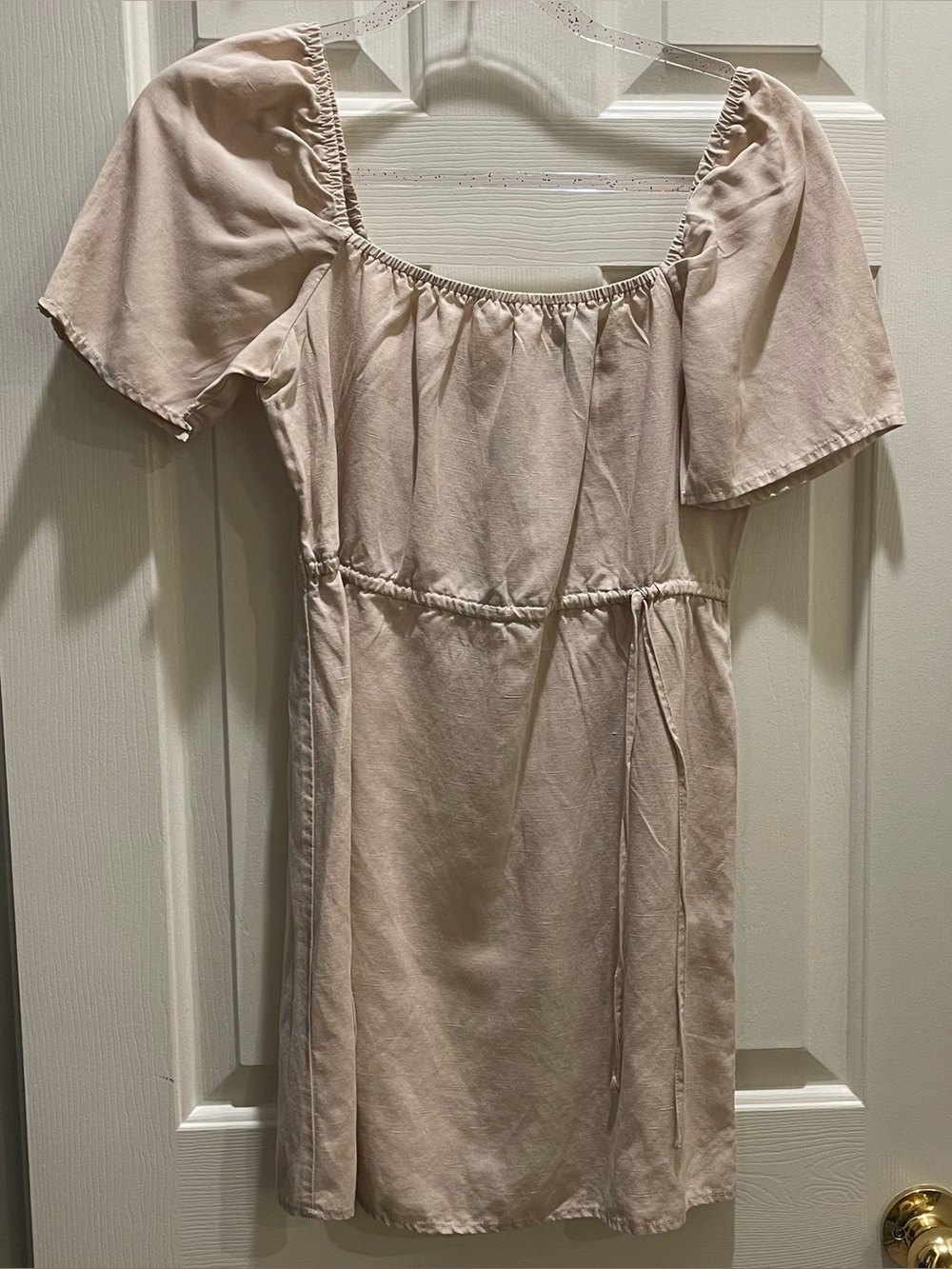 Forever 21 beige Smocked Mini Dress Size Small